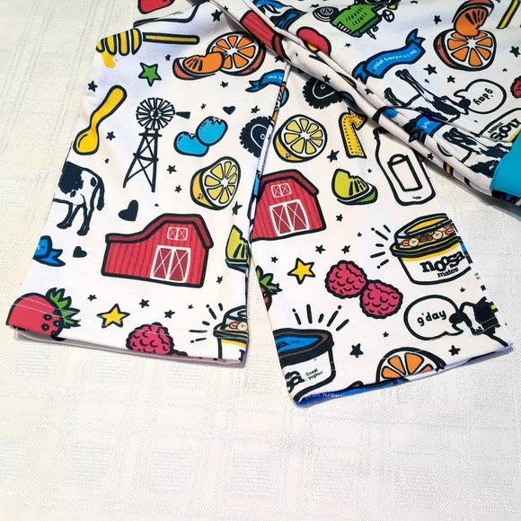 Pajama Pants Pockets Drawstring Elastic Waist Noosa Yogurt Sleepwear Size-Large - Picture 12 of 16